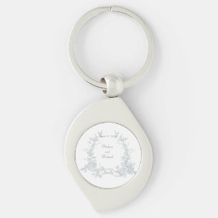 Mina favoriter i Bröllop Garden Wedding Keychain Swirl Silverfärgad Nyckelring
