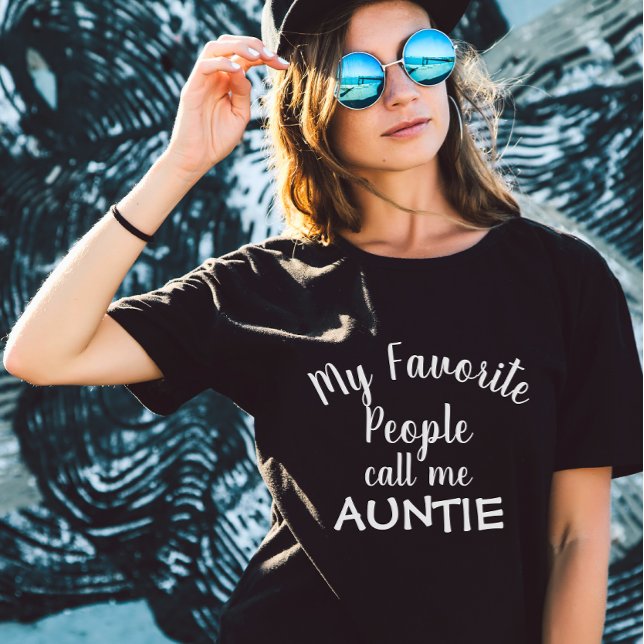 Mina favoriter kallar mig Auntie Funny Family T Shirt (Skapare uppladdad)