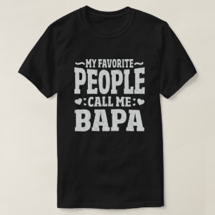 Mina favoriter kallar mig Bapa Funny Grandpa Gift T Shirt