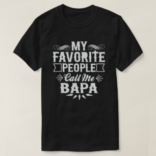 Mina favoriter kallar mig Bapa Funny Grandpa T Shirt