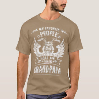 Mina favoriter kallar mig Biker Grandpapa ManarMot T Shirt
