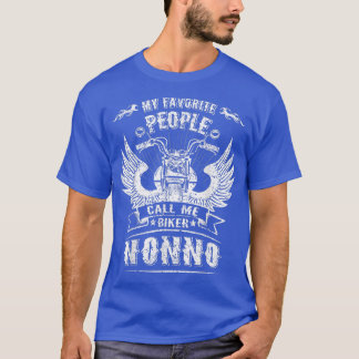 Mina favoriter kallar mig Biker Nonno Grandpa-gran T Shirt