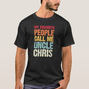 Mina favoriter kallar mig farbror Chris Personaliz T Shirt