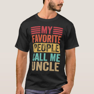 Mina favoriter kallar mig farbror Manar Retro Far T Shirt