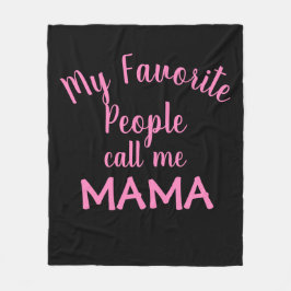 Mina favoriter kallar mig för Mamma Rosa Fleecefilt