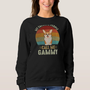 Mina favoriter kallar mig Gammy Cute Corgi T Shirt