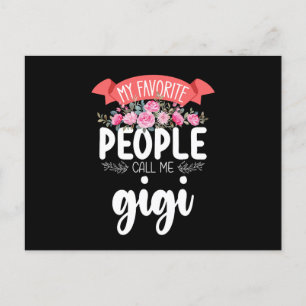 Mina favoriter kallar mig Gigi Mors dag Vykort