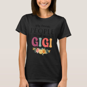 Mina favoriter kallar mig Gigi Women Flower Grand T Shirt