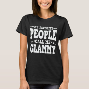 Mina favoriter kallar mig Glammy Funny Grandma T Shirt