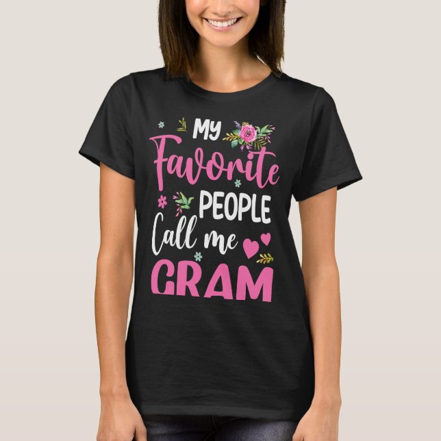 Mina favoriter kallar mig Gram T Shirt (Framsida)