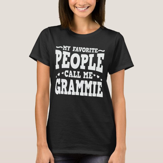 Mina favoriter kallar mig Grammie Funny farmma T Shirt (Framsida)