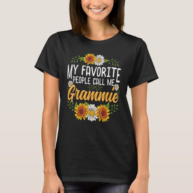 Mina favoriter kallar mig Grammie Shirt Mammor D T Shirt (Framsida)