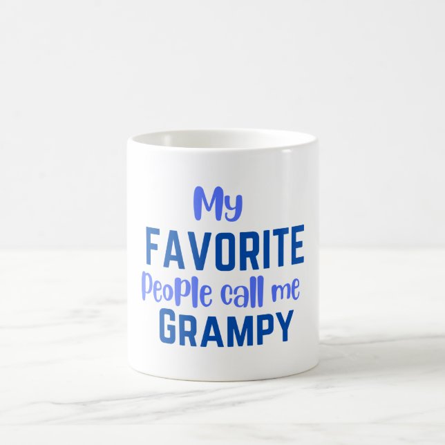 Mina favoriter kallar mig Grampy Coffee Mugg (Center)