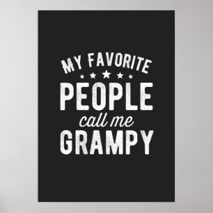 Mina favoriter kallar mig grampy poster