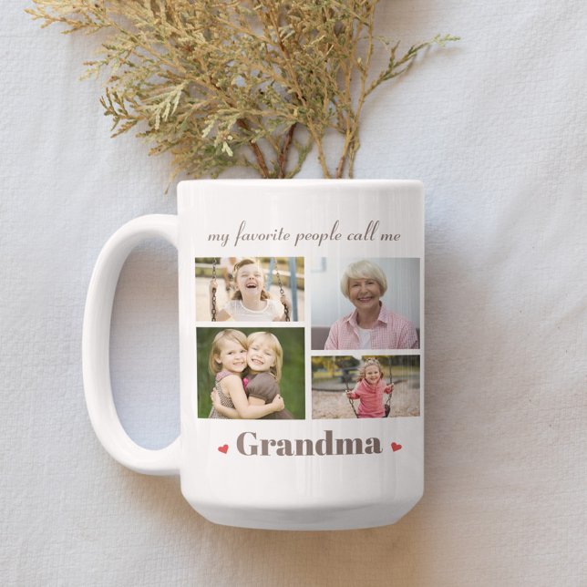 Mina favoriter kallar mig Grandma Anpassningsbar B Kaffemugg (Skapare uppladdad)