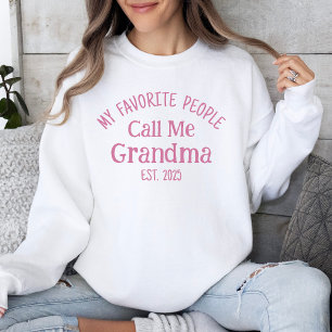 Mina favoriter kallar mig Grandma Est. 2025 T Shirt