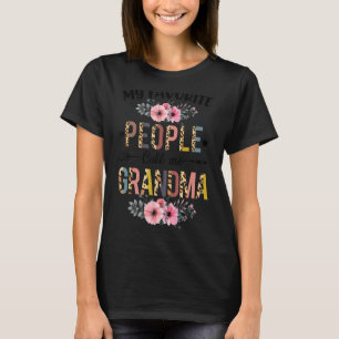 Mina favoriter kallar mig Grandma Lycklig Mor Da T Shirt