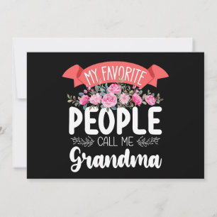 Mina favoriter kallar mig Grandma Mors dag Inbjudningar