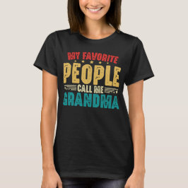 Mina favoriter kallar mig Grandma Mors dag T Shirt