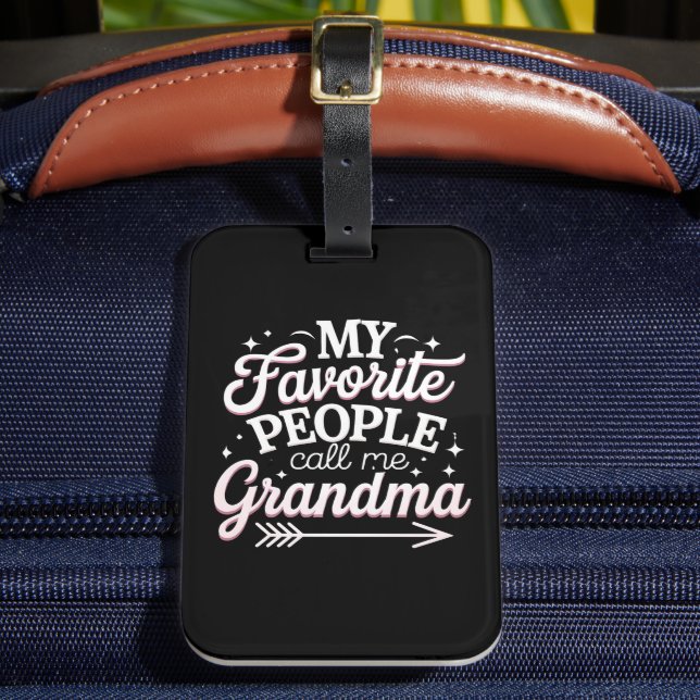 Mina favoriter kallar mig Grandma Mor's Day Bagagebricka (Framsida Insitu 2)