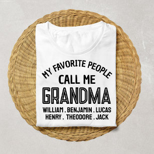 Mina favoriter kallar mig Grandma New Första först T Shirt
