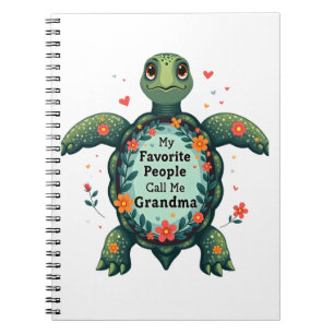 Mina favoriter kallar mig Grandma Turtle - farmor Anteckningsbok