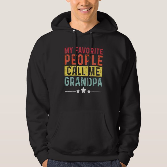 Mina favoriter kallar mig Grandpa Fantastisk Grand Hoodie (Framsida)