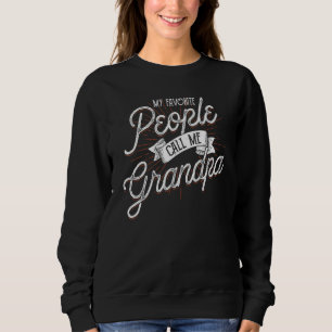 Mina favoriter kallar mig Grandpa Manar Retro Deco T Shirt