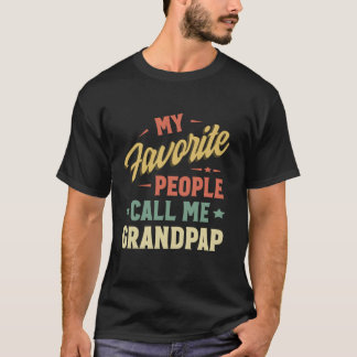 Mina favoriter kallar mig Grandpap Vintage Far T Shirt