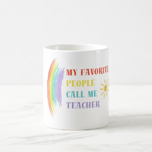 Mina favoriter kallar mig Lärare Mugg Cute Mini