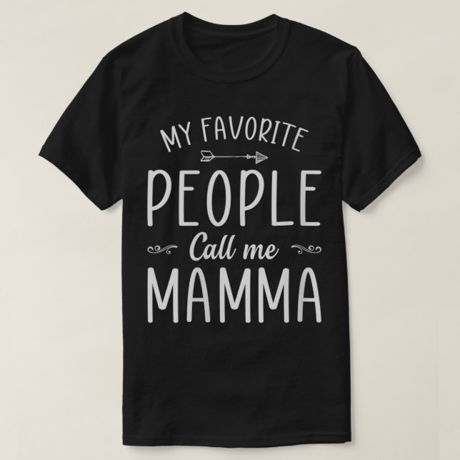 Mina favoriter kallar mig MAMMA coola Mamma T Shirt (Design framsida)