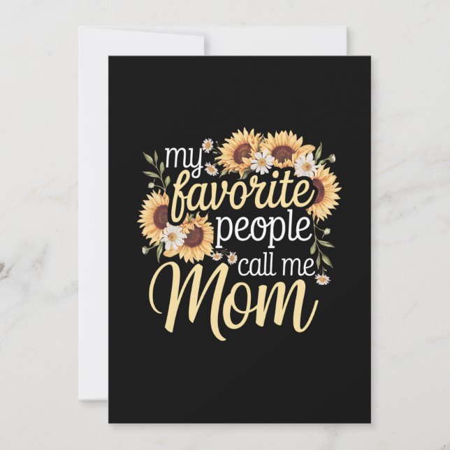Mina favoriter kallar mig Mamma Inbjudningar (Framsida)