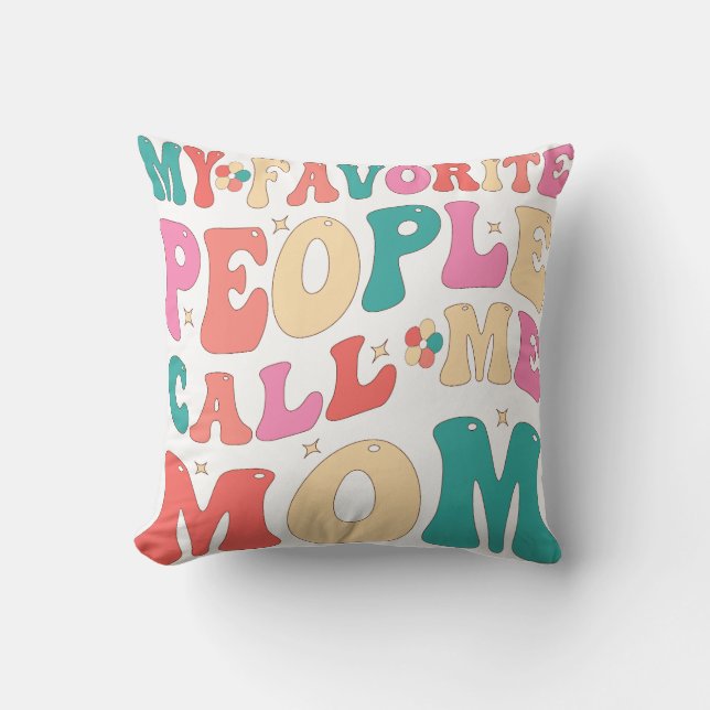 Mina favoriter kallar mig Mamma ModerThrow Pillow Kudde (Framsida)