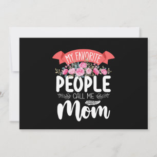 Mina favoriter kallar mig Mamma Mors dag-familjen Inbjudningar