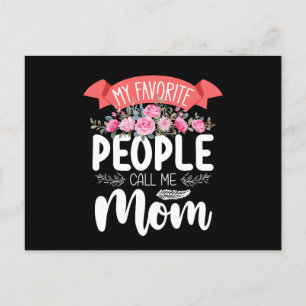Mina favoriter kallar mig Mamma Mors dag-familjen Vykort