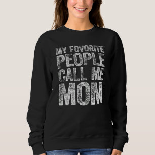 Mina favoriter kallar mig Mamma Retro Funny T Shirt
