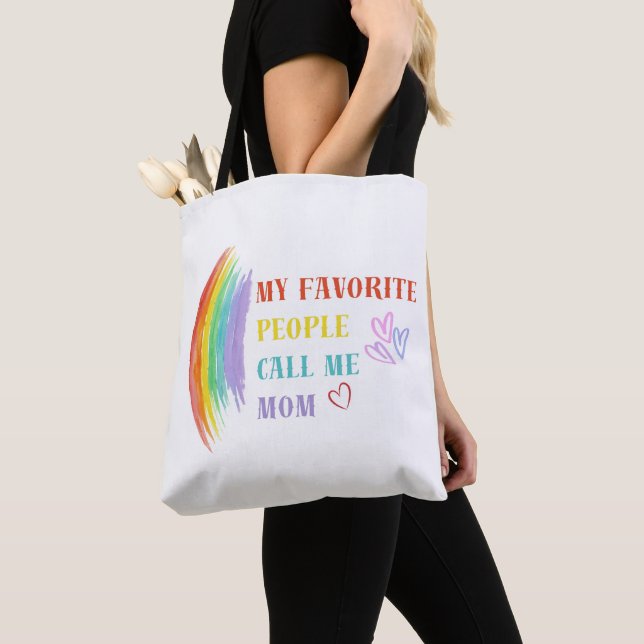 Mina favoriter kallar mig Mamma Tote-bag Tygkasse (Närbild)