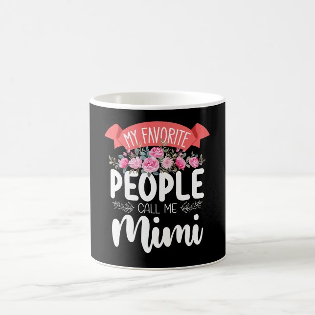 Mina favoriter kallar mig Mimi på mors dag Kaffemugg (Center)