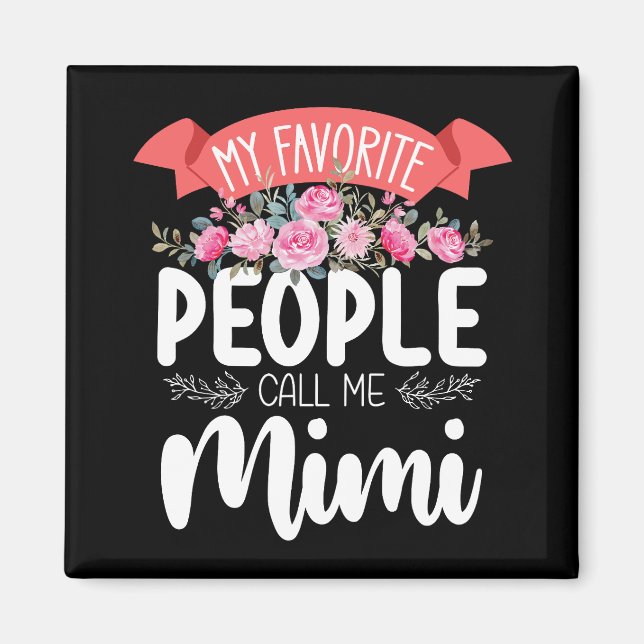 Mina favoriter kallar mig Mimi på mors dag Magnet (Framsidan)