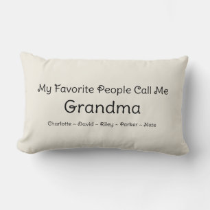 Mina favoriter kallar mig mormor farmor lumbarkudde