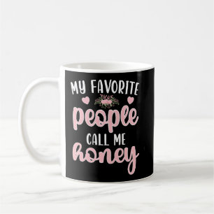 Mina favoriter kallar mig mormor, honung Gra Kaffemugg