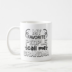 Mina favoriter kallar mig mormor kaffemugg