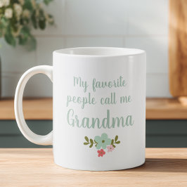 Mina favoriter kallar mig mormor kaffemugg