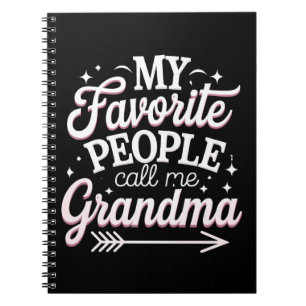 Mina favoriter kallar mig mormor på mors dag anteckningsbok