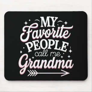 Mina favoriter kallar mig mormor på mors dag musmatta