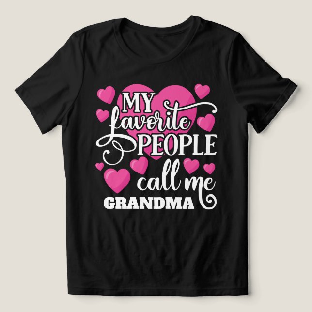 Mina favoriter kallar mig mormor t shirt (Design Framsida)