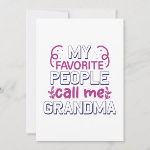 Mina favoriter kallar mig mormor tack kort