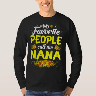 Mina favoriter kallar mig Nana Cute Mors dag T Shirt