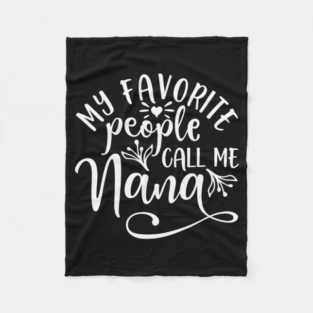 Mina favoriter kallar mig Nana Fleecefilt (Framsidan)