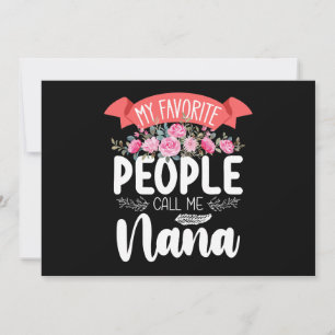 Mina favoriter kallar mig Nana Mors dag Inbjudningar